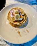 Desayuno-Pancakes de coco saludable 🥞