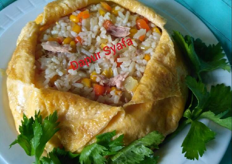 Langkah Mudah untuk Menyiapkan Nasi goreng hongkong ala Dapur Syafa yang Sempurna