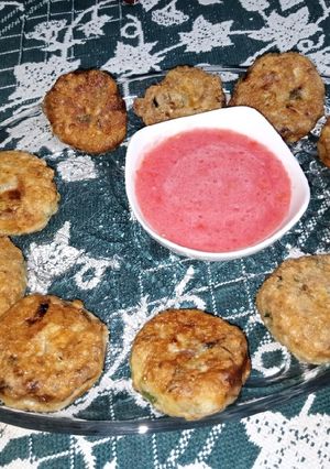 A picture of Cabbage And Potato Masala Cutlets.
