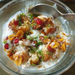 A picture of Dahi Vada.