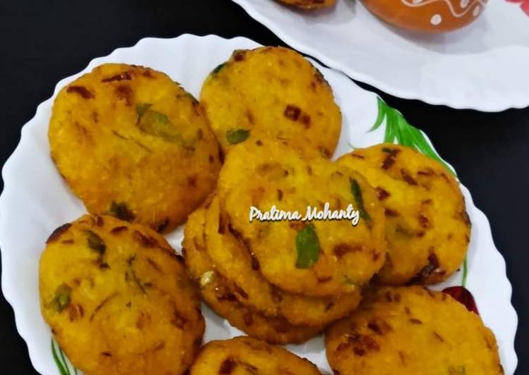 Recipe of Quick Leftover Rice Vada