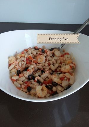 Una foto de Alubias en ensalada