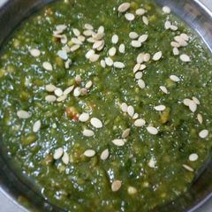 A picture of Winter special Green pea's Halwa.