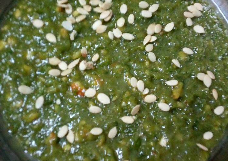 Recipe of Super Quick Homemade Winter special Green pea&#39;s Halwa