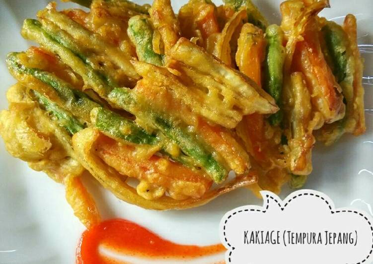 Resep masakan Kakiage かき揚げ | Cara Bikin Kakiage かき揚げ Yang Sempurna