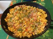 Une photo de pancetta et pâtes