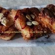 Leche frita con leche de almendras y reducción de Oporto
