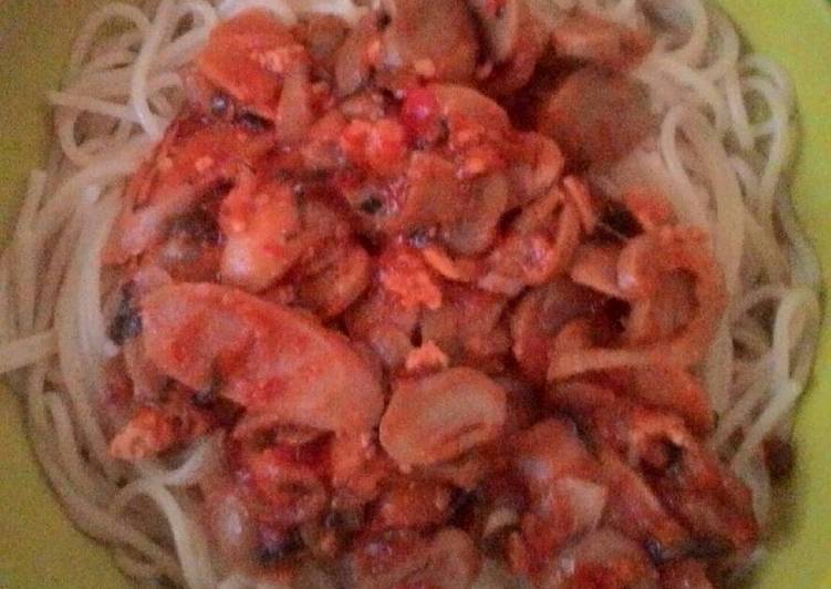 Spagetti saos super pedas#PR_pasta