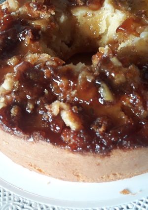 Una foto de ¡Torta de manzana invertida! 💞
