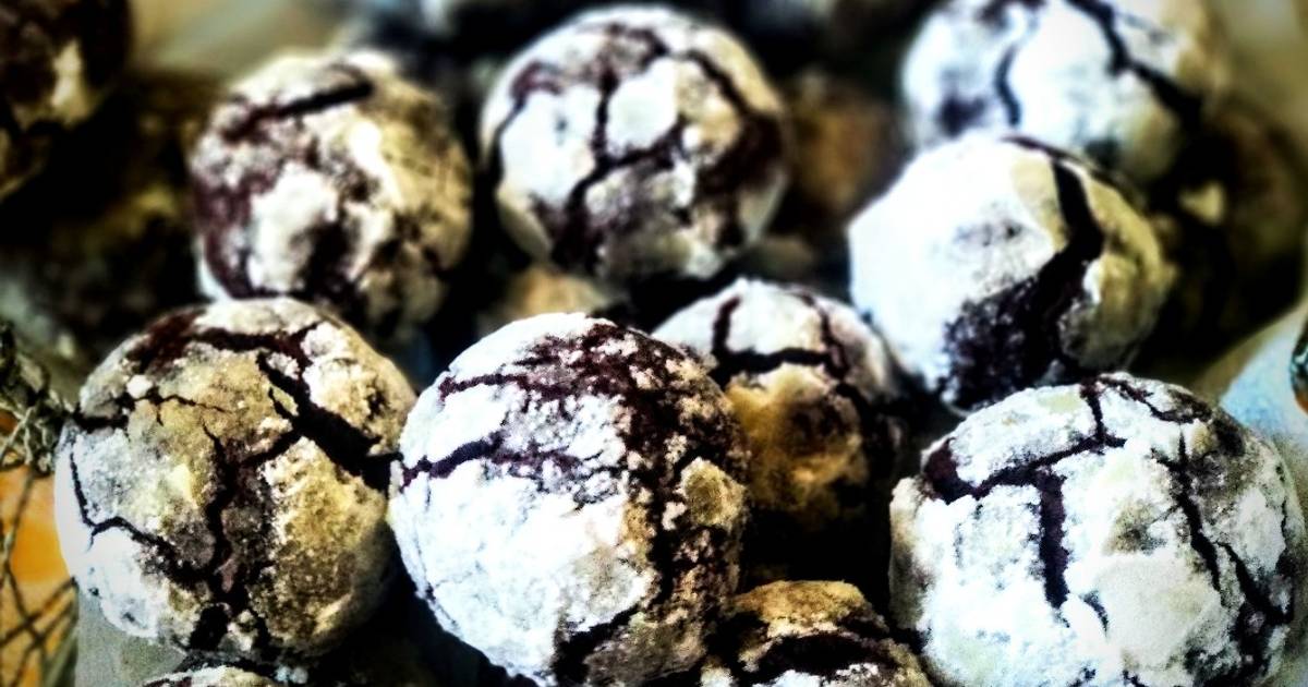 Треснутое шоколадное печенье — Crackled chocolate cookies | VictoriaCooking