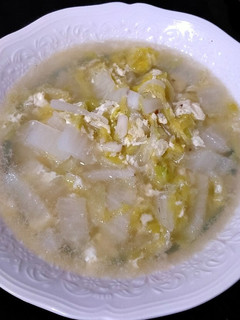 Foto resep Sawi Putih Kuah Telur