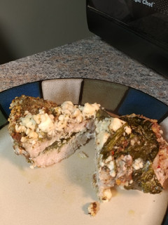 A picture of Spinach & Feta Stuffed Chicken.