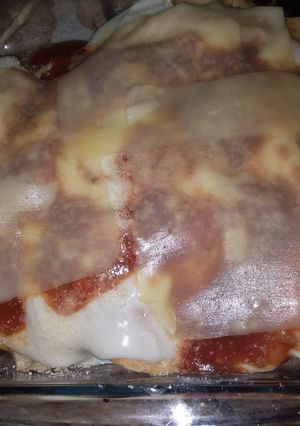 Una foto de Canelones de carne espinaca