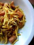Trofiette con tonno fresco, zucchine e zafferano