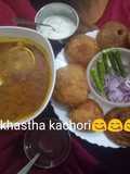 Kurkuri kastha Dal Kachodi with chatpatte aloo cur