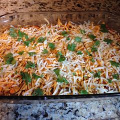 A picture of Nacho Cheese Dorito Casserole.