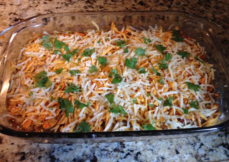 Steps to Prepare Perfect Nacho Cheese Dorito Casserole