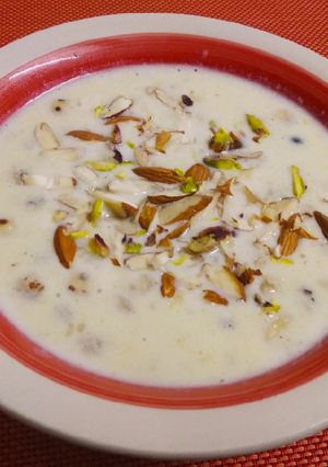 A picture of Makhana kheer.