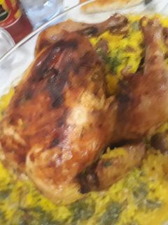 صورة لوصفة رز بالدجاج المشوي