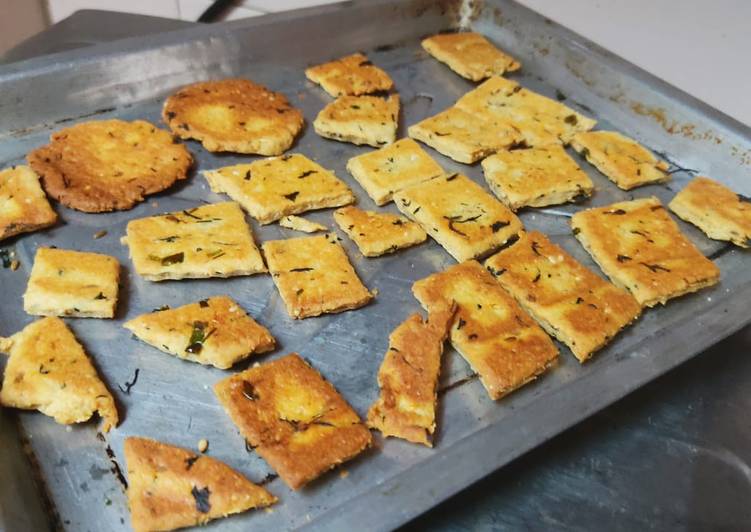 Recipe of Simple Cheese masala biscuits
