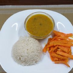 A picture of Red Lentils n Rice#indian dish contest.