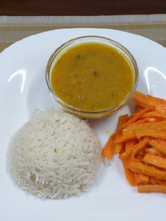 A picture of Red Lentils n Rice#indian dish contest.