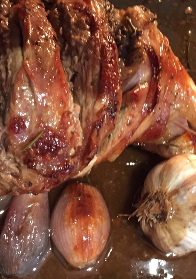Una foto de Pierna de cordero al horno
