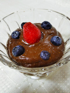 Una foto de Avocado mousse vegano de chocolate 😍🥑 :)