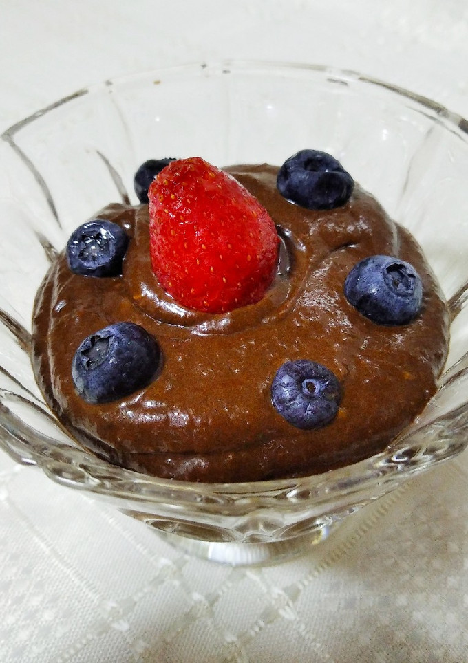 Una foto de Avocado mousse vegano de chocolate 😍🥑 :)