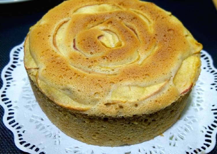 Resep Apple Rose Ogura Cake Anti Gagal