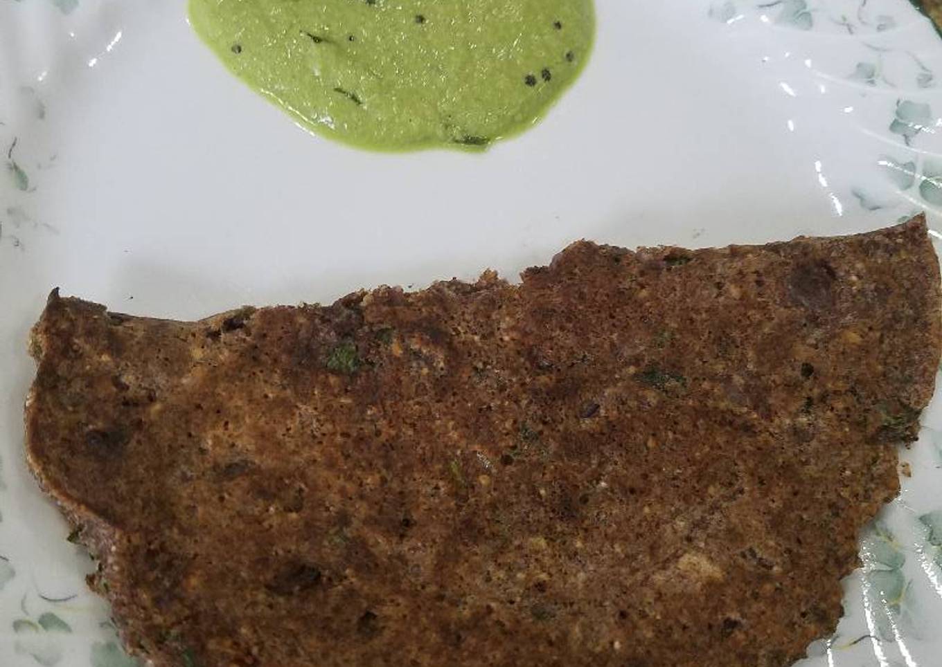 Oats & ragi roti/thick pancake