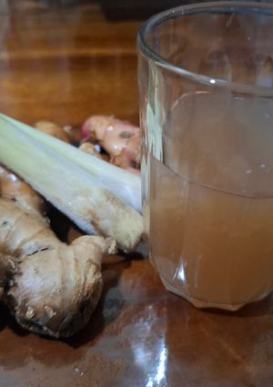 Foto resep Ramuan jahe + sereh + laos (untuk meredakan flu)