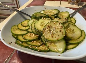 Une photo de Salade de concombre à l’asiatique