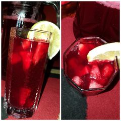 A picture of Hibiscuss drink.