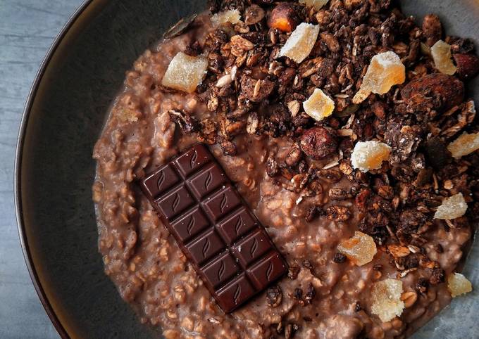 Simple Way to Make Favorite Dark Choc &amp; Ginger Proats