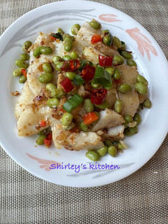 麻辣榨菜毛豆石斑 的食譜成品照片
