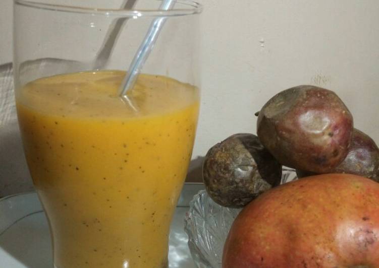 Steps to Prepare Homemade Mango passion juice
