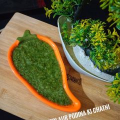 A picture of Keri aur podina ki chatni.