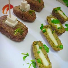 A picture of Jawar paneer cutlet.