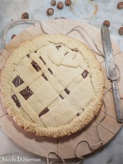 Foto di Crostata con crema di nocciole