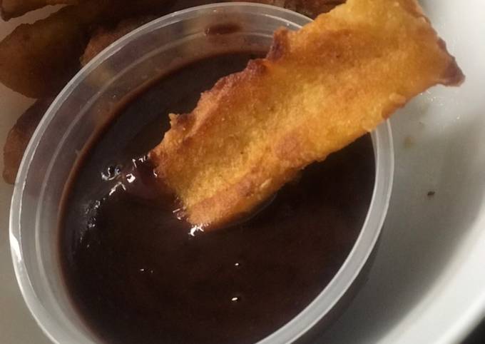Yuk intip, Resep memasak [05] Churros + Saos Coklat (Home Made)  sedap