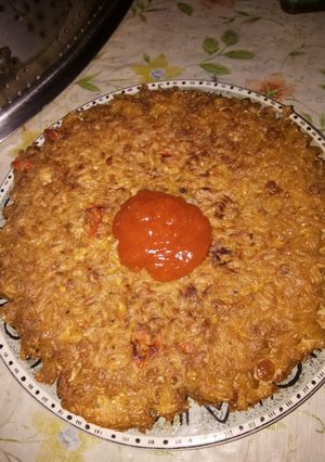 Foto resep Omelet Mie Tebal Kriuk