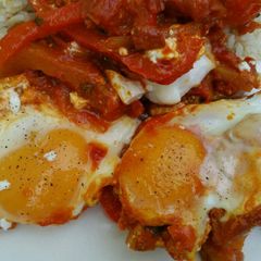 A picture of Chorizo Shakshuka.