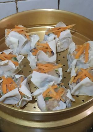 Foto resep Dimsum ayam jamur kuping isi keju