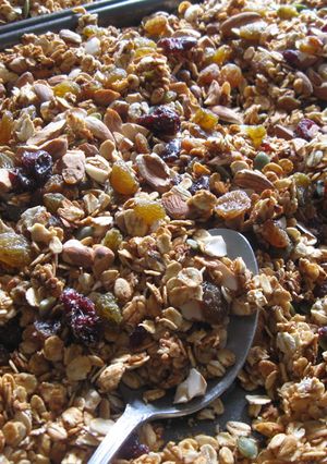 A picture of My Granola (Oven-baked Muesli).