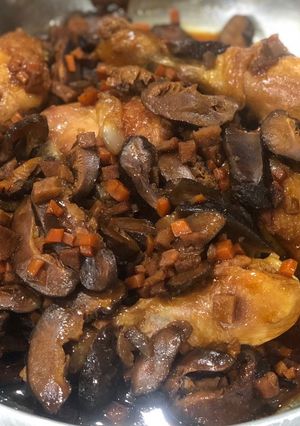 Foto resep Ayam kukus jamur