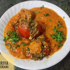 A picture of Stuffed tomatoes.