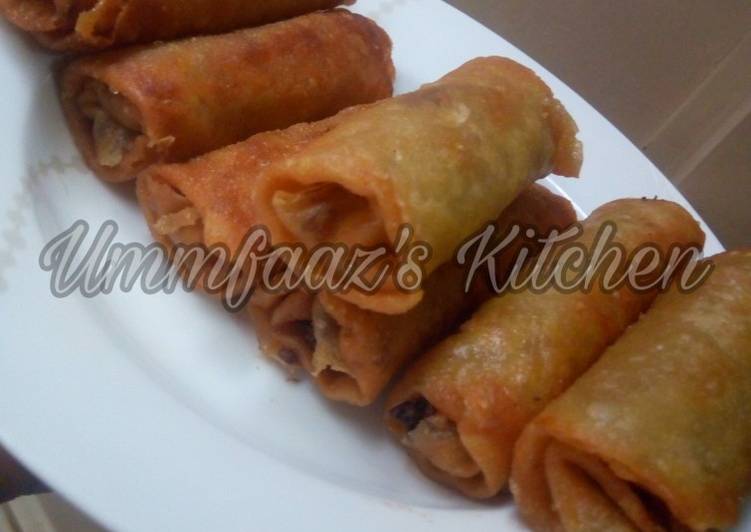 Easiest Way to Prepare Homemade Spring rolls