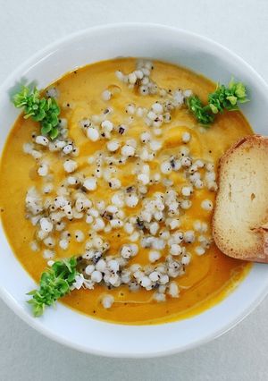 Foto di Fifty shades of orange (Vellutata di zucca al caprino)