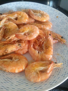 Una foto de Langostinos a la plancha